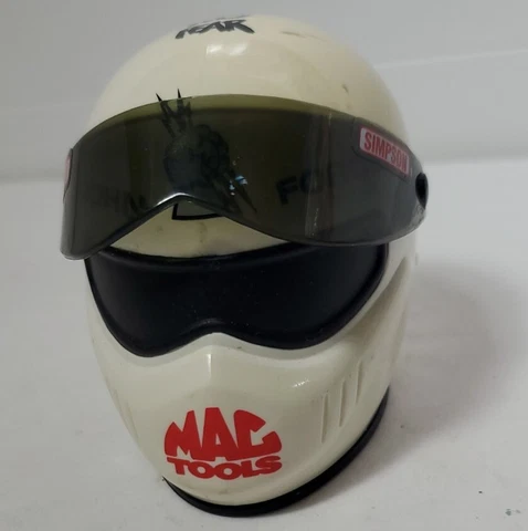 Mini Simpson Helmet John Force Mac Tools Castrol GTX Pontiac No Fear Authentic Cover