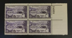 US Stamps SC# 1025 Truck Farm Trucking Industry Plate Block 4 MNH. Free Shipping - Picture 1 of 2