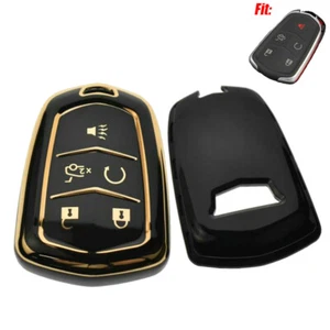 Remote Key Fob Cover Case For Cadillac XT5 XTS ATS CT6 XT4 XT6 TPU Holder Shell - Picture 1 of 9