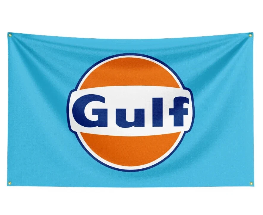 Gulf Oil USA Racing Banner große 150cm Fahne Flagge V2 - Bild 1 von 1
