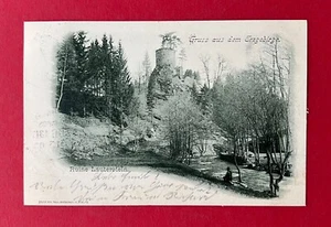 Postal Erzgebirge 1902 ruina Lauenstein (138708 - Imagen 1 de 2