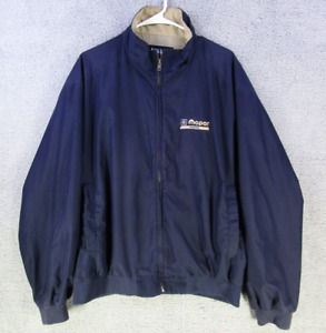 Mopar Parts Men's Jacket L Large Blue Dealership Parts Counter Long sleeve