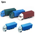 5PCS 1:150 Scale Miniature Container Truck Model N Gauge Diorama Accessories/New