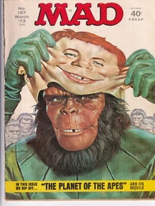MAD Magazine No. 157 March 1973  "The Planet of the Apes" and its sequels - Bild 1 von 2