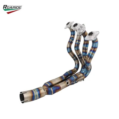 Tubo de escape deslizable titanio para Kawasaki Ninja ZX6R ZX636 2007-2017 Foto 1 de 4