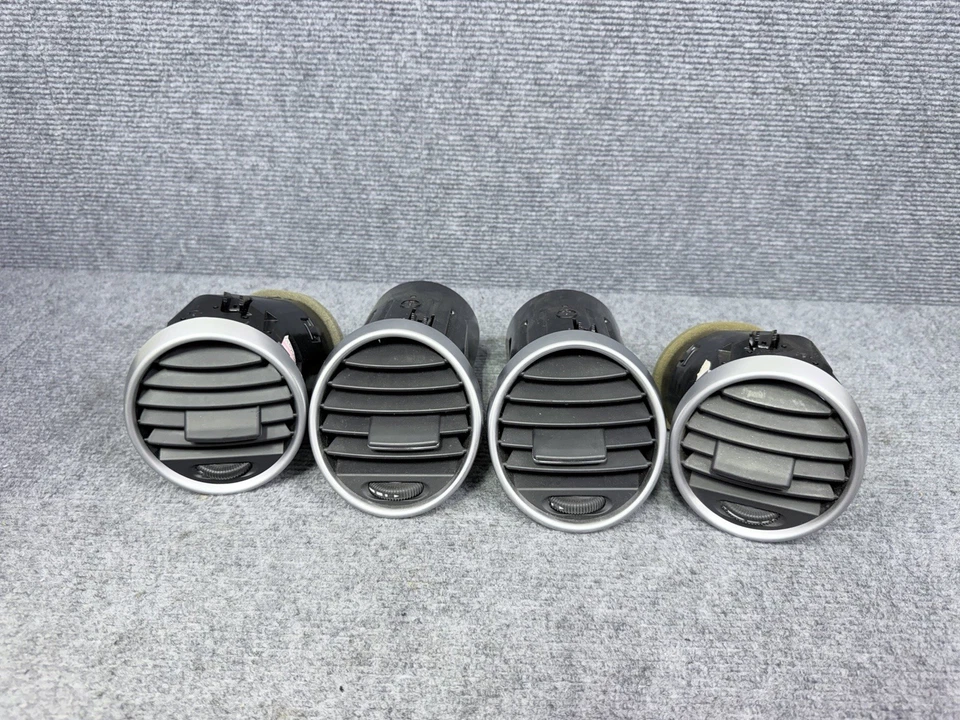 2006-2012 Mercedes Benz W164 ML350 GL350 Dash A/C CONJUNTO DE ABERTURAS DE AR AQUECEDOR PRETO FABRICANTE DE EQUIPAMENTO ORIGINAL - Imagem 1 de 4