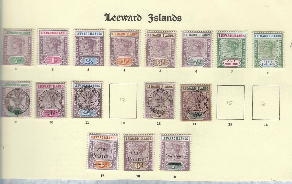 Leeward Islands good QV on page - Image 1 of 1
