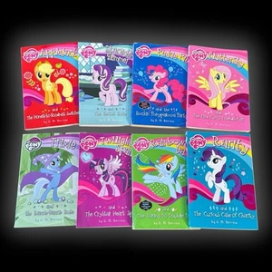 8 MY LITTLE PONY Books Paperback Applejack Glimmer Pinkie Rarity Fluttershy MLP - Imagen 1 de 11
