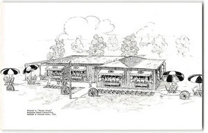 Rare Vintage RPPC PETRIE'S WAGON WHEEL Warsaw, Winona Lake, Indiana 1950s Diner - Picture 1 of 2