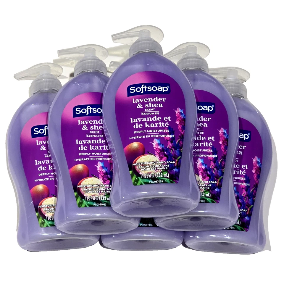 6 Pack Softsoap Lavender & Shea Scent Deeply Moisturizing Hand Soap 11.25oz - Image 1 of 1