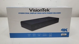 Station d'accueil double écran VisionTek VT4500 neuve/scellée d'origine avec alimentation - Photo 1/6