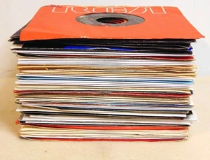1970s 1980s RECORD LOT OF 60 7" 45-RPM Folk Country Rock Pop Singles VG+ - Picture 1 of 24