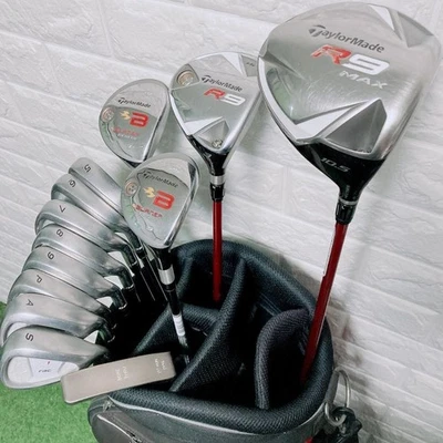 Taylormade Club Set 1W 3W 3H 5H 5-9i Pw Aw Sw PT 13pc RH Graphite & Steel Stiff - Image 1 of 4