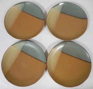 Sango Gold Dust Green Stoneware 5040 - Set of (4) 10-3/4" Dinner Plates - Picture 1 of 9