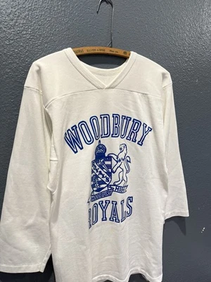 Vintage 80’s Russell Athletic White Cotton Raglan Jersey Size Small  - Image 1 of 4