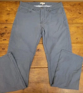 Peter Millar Pants Mens 34x31 Blue/Gray Straight Leg Chino Flat Front - Picture 1 of 12