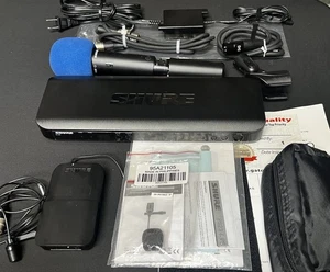 Shure Bundle Dual Wireless Receiver,Handheld Mic,Body Transmitter &Gator Bag - Picture 1 of 11