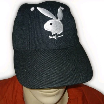 Y2k Playboy Adjustable Fashion Hat Play Boy Bunny Hat One Size Popular Magazine  - Image 1 of 4