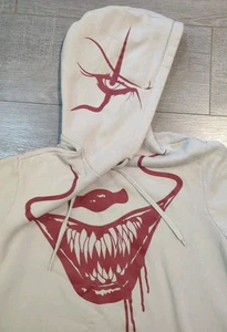 IT Chapter Two Sweatshirt Adult Med Beige Hoodie Pullover Evil Clown Pennywise - Picture 1 of 12