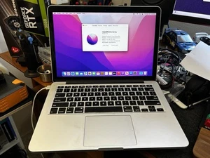 13" Apple MacBook Pro 2015 Retina 2.7 i5 8GB RAM 256GB SSD + Monterey + Good - Picture 1 of 1