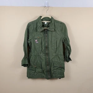 Miami Green Anorak Jacket with Embroidery Size M - Picture 1 of 12