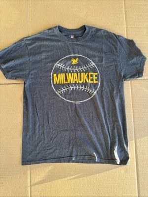 MLB Genuine Merchandise Milwaukee Brewers Woman’s T-shirt Short Sleeve SZ Large - Image 1 of 4