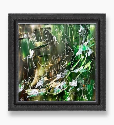 Matemáticas Arte Abstracto Fórmula Matemática Pintura Regalo para Matemático Científico Foto 1 de 4