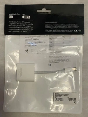 Apple Sammlungsauflösung - Mini DisplayPort to DVI Adapter - MB570Z/A - Bild 1 von 4