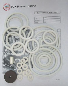 Kit de anillo de goma máquina de pinball Williams San Francisco 1964 - Imagen 1 de 1
