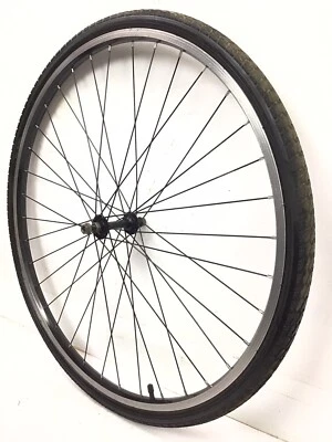 700c Front Bicycle Alloy Wheel Black with 35C Tire Road Hybrid Bike #N52 - Image 1 of 3