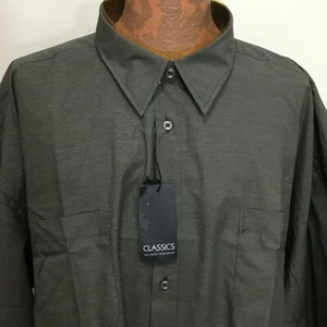Camisa Clásica Falcon Bay 4XL Grande 20-20.5 Gris Manga Larga NUEVA - Imagen 1 de 5