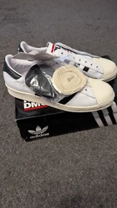 👑 ADIDAS SUPERSTAR RUN DMC – SÉRIE LIMITÉE, COLLECTOR Neuf T44/10US 🎤🧨 - Foto 1 di 5