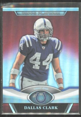 2011 Topps Platinum Red Dallas Clark Indianapolis Colts #33 - Image 1 of 2