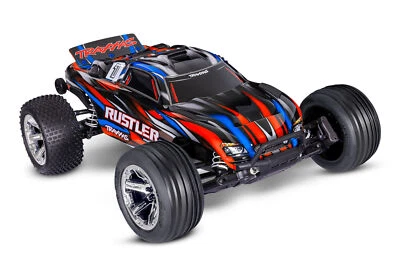 TRAXXAS Rustler RC Buggy Brushless 2S HD 1:10 RTR Rot 37354-4 - Bild 1 von 4