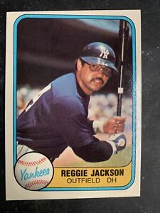 1981 Fleer #79 Reggie Jackson Batting EX
