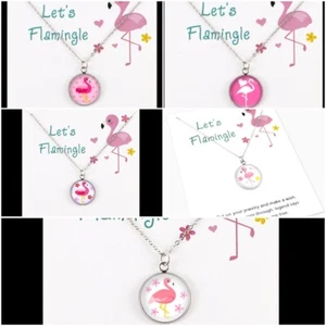 Collar Flamenco Multi Estilo Niñas Rosa Cabujón Nuevo con Etiquetas Envío Gratuito Adorable - Imagen 1 de 6