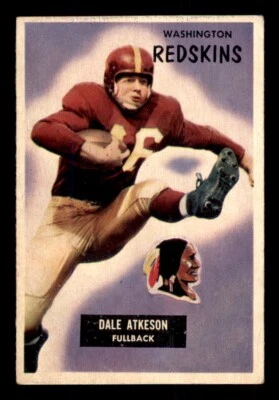 1955 Bowman Football #129 Dale Atkeson VG *e2 - Image 1 of 2