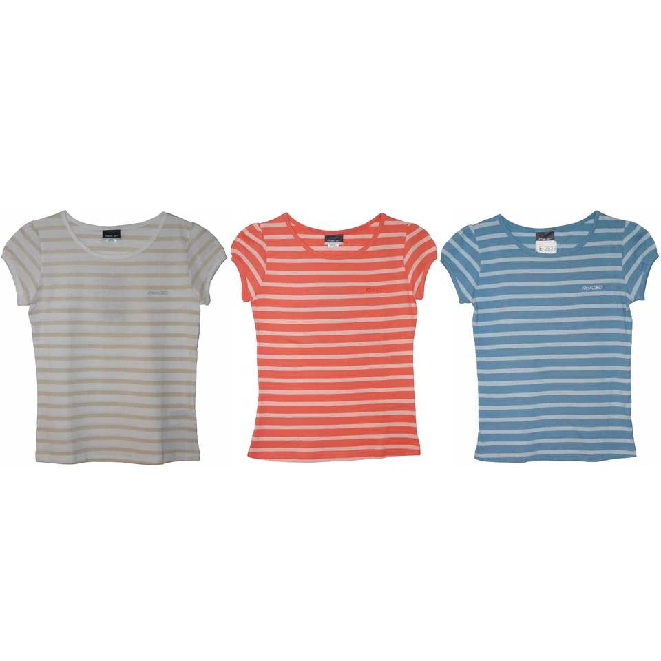 Reebok Stripe Ladies T-Shirt Top Shortsleeve Sport Summer for women WOW SALE — 第 1/1 张图片