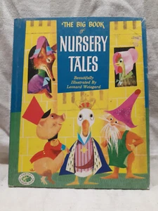 BIG BOOK OF NURSERY TALES Vintage 1970 Illustrated WEISGARD Classics 12 STORIES  - Picture 1 of 2