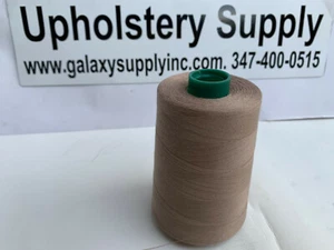 A&E Tex40 Tan Thread #43492 100% Spun Polyester Cone 6000Yard, Made In The U.S.A - Picture 1 of 11