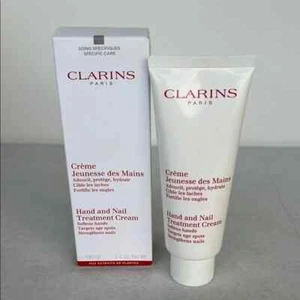 Clarins Hand and Nail Treatment Cream Full Size 3.4oz Target Age Spots Sealed - Picture 1 of 5