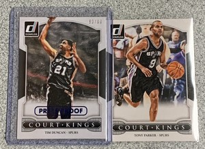 Tim Duncan 2014-15 Panini Donruss Court Kings Press Proof /99 +++