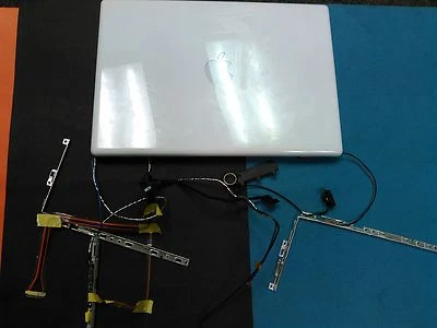 OEM APPLE MACBOOK 13"" A1181 PANTALLA LCD TAPA SUPERIOR CUBIERTA BLANCA 603-9747 #1767 Foto 1 de 2
