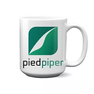 Taza de cerámica Pie Piper nuevo logotipo 15 oz - Imagen 1 de 2