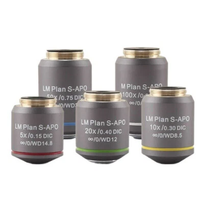 LM Plan S-APO 5X-100X Infinite Differential Interference Bright Field Objective - Image 1 of 4