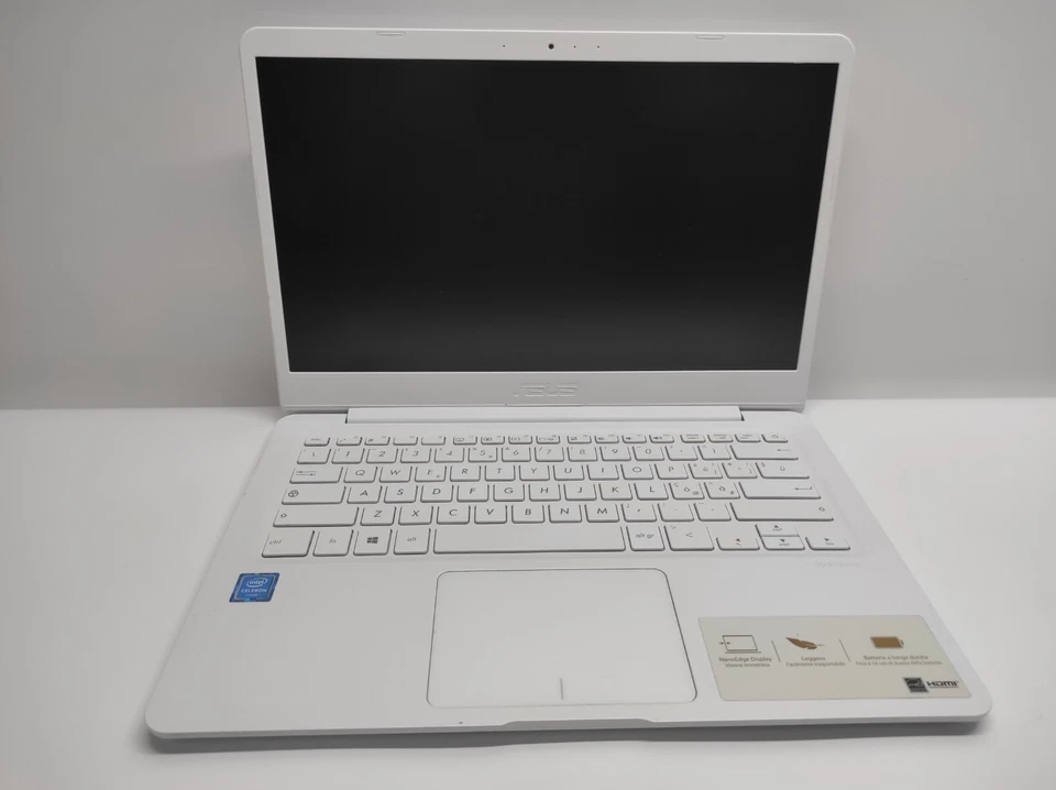 NOTEBOOK ASUS E406SA INTEL CELERON N3050 4GB RAM 64GB HD WIN10 WEBCAM - Immagine 1 di 4
