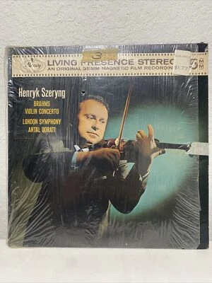 Brahms VIOLIN CONCERTO Henryk Szeryng SHRINK stereo M4/5 Mercury SR 90308 lp - Image 1 of 4