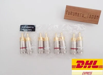 mogami 7551 RCA connectors 4 pairs red&white Genuine - Image 1 of 4