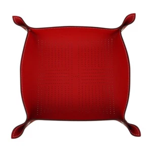 Bandeja de cambio Hermes Mises Et Relances Carre D'H Rouge and Fauve nueva con caja - Imagen 1 de 9