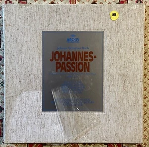 BACH - JOHANNES-PASSION 3LP BOX SET NEW SEALED KARL RICHTER TEAR IN SHRINK-WRAP - Imagen 1 de 4
